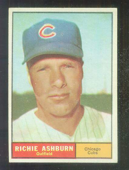 1961 Topps #.88 Richie Ashburn [#b] (Cubs) Baseball cards value