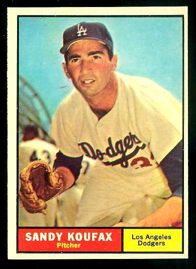 1961 Topps #344 Sandy Koufax [#a] (Dodgers) Baseball cards value