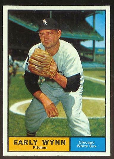 1961 Topps #455 Early Wynn [#a] (White Sox) Baseball cards value