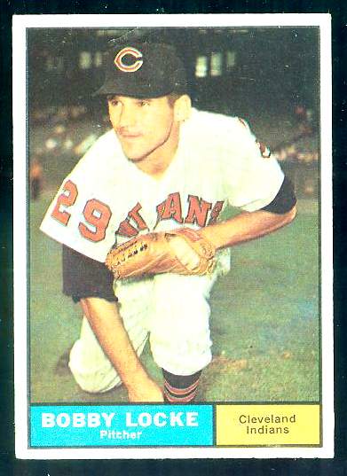 1961 Topps #537 Bobby Locke SCARCE HIGH #.[#b] (Indians) Baseball cards value