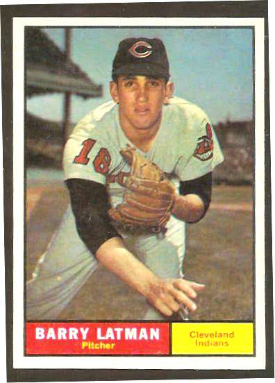 1961 Topps #560 Barry Latman SCARCE HIGH #.[#a] (Indians) Baseball cards value
