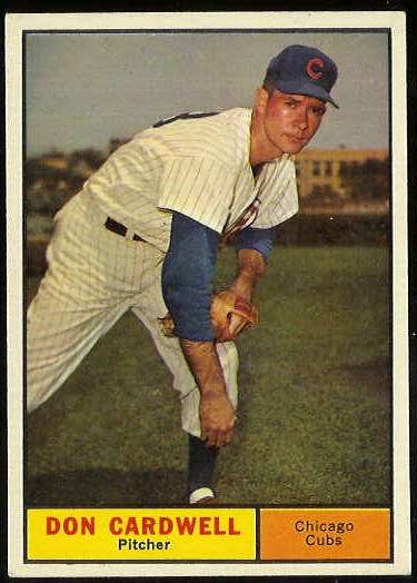 1961 Topps #564 Don Cardwell SCARCE HIGH #.(Cubs) Baseball cards value