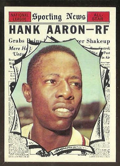 1961 Topps #577 Hank Aaron All-Star SCARCE HIGH #.[#b] (Braves) Baseball cards value