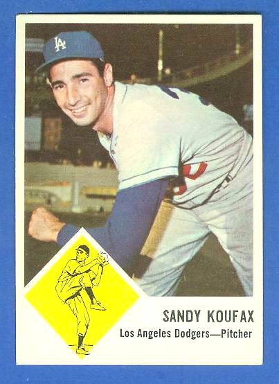 1963 Fleer #42 Sandy Koufax (Dodgers) Baseball cards value