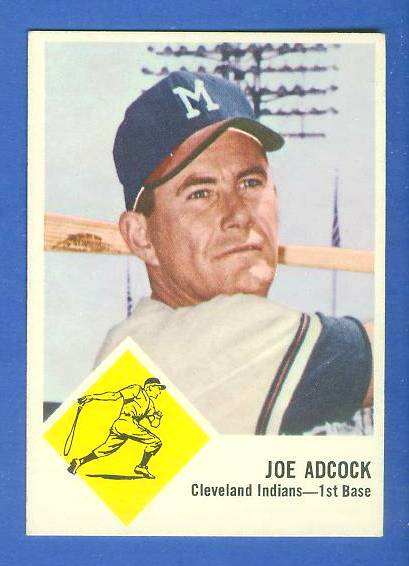 1963 Fleer #46 Joe Adcock SCARCE SHORT PRINT [#a] (Indians) Baseball cards value