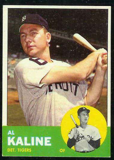 1963 Topps #.25 Al Kaline [#a] (Tigers) Baseball cards value