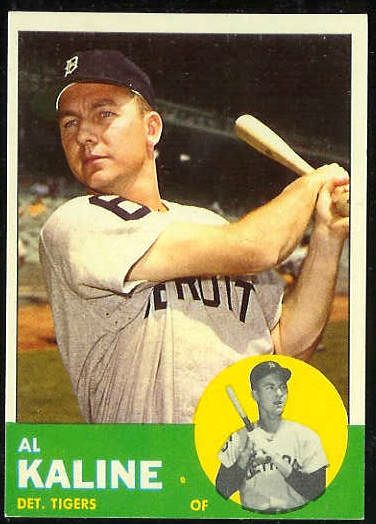 1963 Topps #.25 Al Kaline [#b] (Tigers) Baseball cards