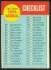 1963 Topps #102 Checklist - 2nd Series 'Red print on Yellow ball' variation