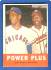1963 Topps #242 'Power Plus' (with Hank Aaron/Ernie Banks) (Braves/Cubs)