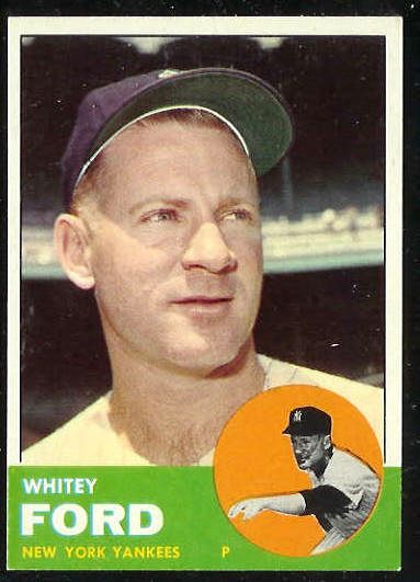 1963 Topps #446 Whitey Ford (Yankees) Baseball cards value