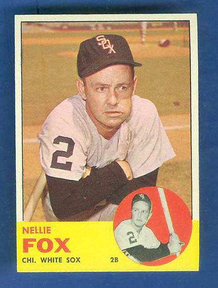 1963 Topps #525 Nellie Fox SCARCE HIGH SERIES [#a] (White Sox) Baseball cards value