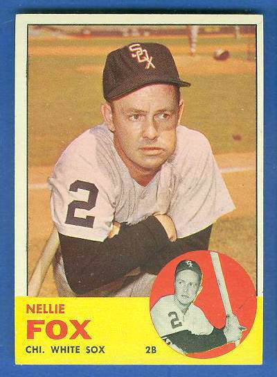 1963 Topps #525 Nellie Fox SCARCE HIGH SERIES [#c] (White Sox) Baseball cards value