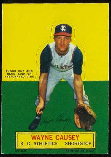 1964 Topps Stand-Ups/Standups - Wayne Causey [#a] (Kansas City A's) Baseball cards value