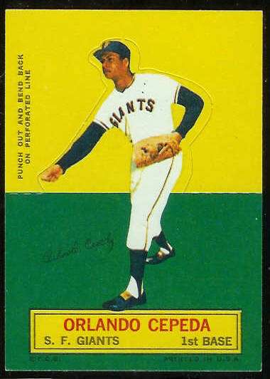 1964 Topps Stand-Ups/Standups - Orlando Cepeda [#a] (Giants) Baseball cards value