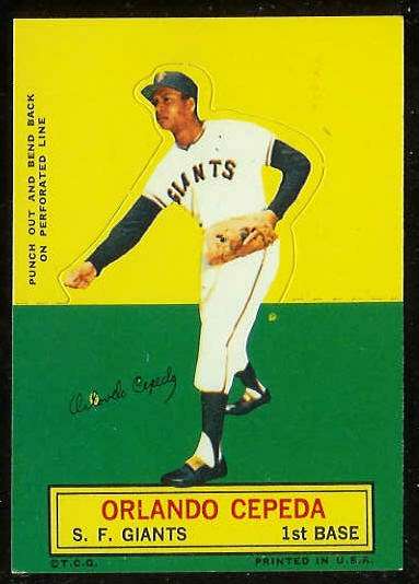 1964 Topps Stand-Ups/Standups - Orlando Cepeda [#c] (Giants) Baseball cards value