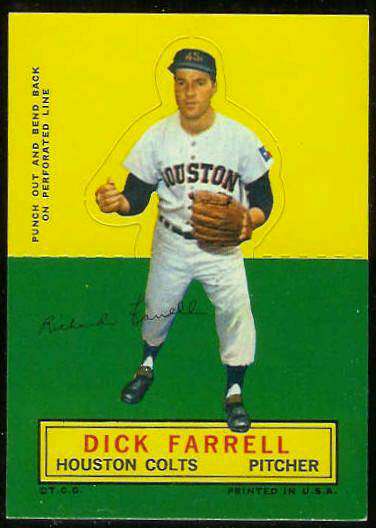 1964 Topps Stand-Ups/Standups - Dick Farrell [#c] (Houston Colts/Astros) Baseball cards value