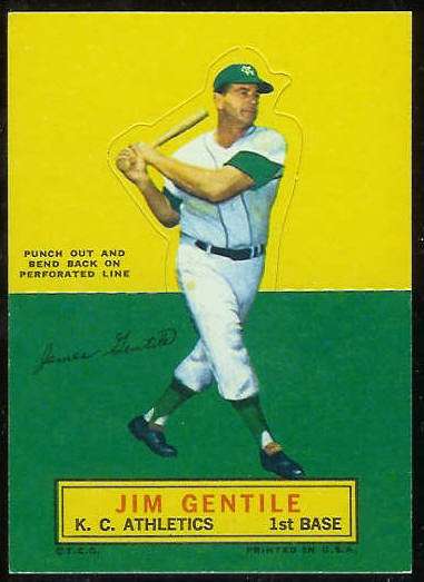 1964 Topps Stand-Ups/Standups - Jim Gentile [#a] (Kansas City A's) Baseball cards value