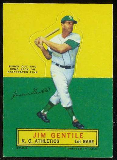 1964 Topps Stand-Ups/Standups - Jim Gentile [#c] (Kansas City A's) Baseball cards value