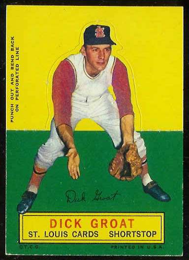 1964 Topps Stand-Ups/Standups - Dick Groat [#b] (Cardinals) Baseball cards value