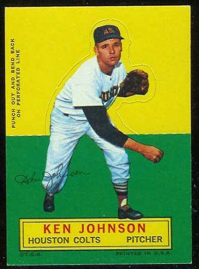 1964 Topps Stand-Ups/Standups - Ken Johnson [#b] (Houston Colts/Astros) Baseball cards value