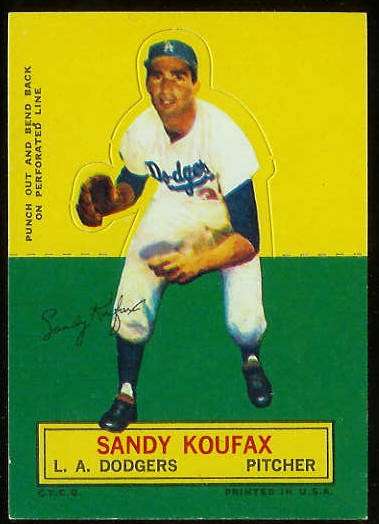 1964 Topps Stand-Ups/Standups - Sandy Koufax [#c] (Dodgers) Baseball cards value