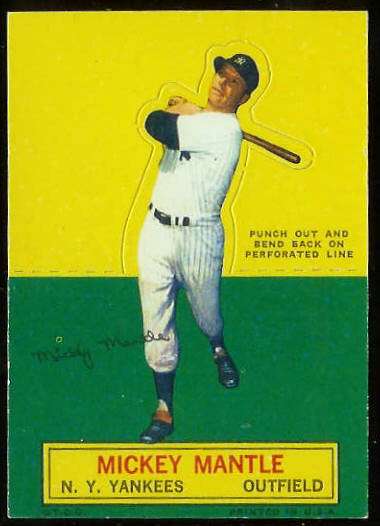 1964 Topps Stand-Ups/Standups - Mickey Mantle [#b] (Yankees) Baseball cards value