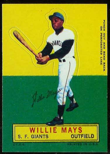 1964 Topps Stand-Ups/Standups - Willie Mays [#a] (Giants) Baseball cards value