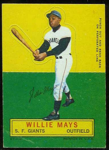 1964 Topps Stand-Ups/Standups - Willie Mays [#b] (Giants) Baseball cards value