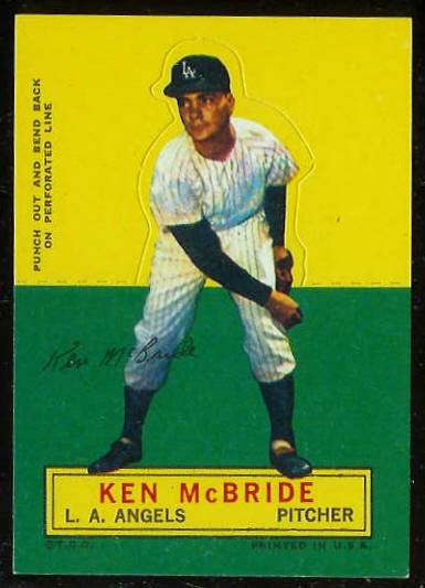 1964 Topps Stand-Ups/Standups - Ken McBride [#a] (Angels) Baseball cards value