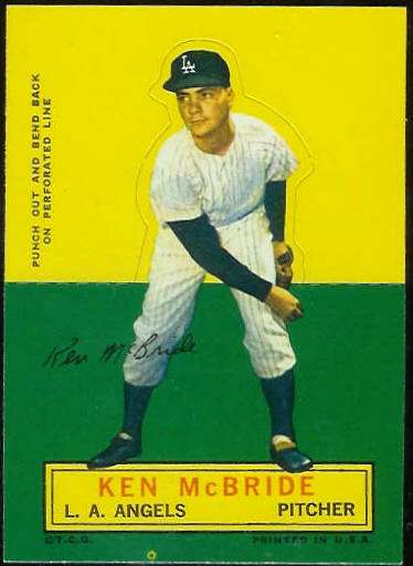 1964 Topps Stand-Ups/Standups - Ken McBride [#c] (Angels) Baseball cards value