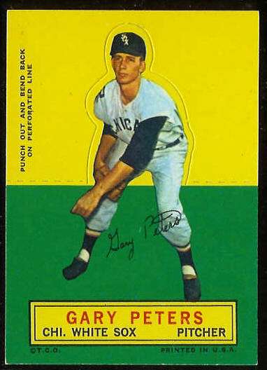 1964 Topps Stand-Ups/Standups - Gary Peters [#a] (White Sox) Baseball cards value