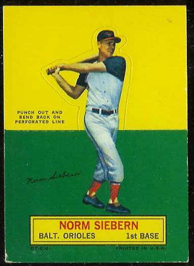 1964 Topps Stand-Ups/Standups - Norm Siebern [#b] (Orioles) Baseball cards value