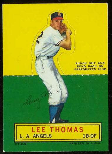 1964 Topps Stand-Ups/Standups - Lee Thomas [#b] (Angels) Baseball cards value