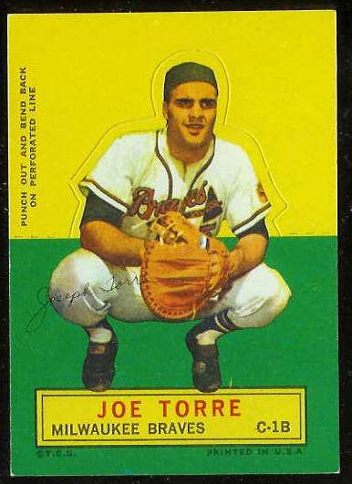 1964 Topps Stand-Ups/Standups - Joe Torre [#a] (Braves) Baseball cards value