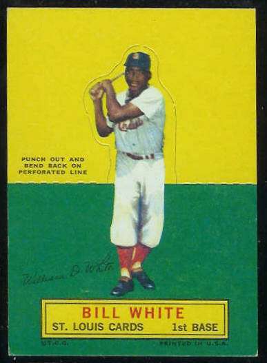 1964 Topps Stand-Ups/Standups - Bill White SHORT PRINT [#c] (Cardinals) Baseball cards value