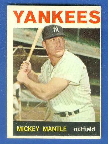 1964 Topps #.50 Mickey Mantle (Yankees) Baseball cards value