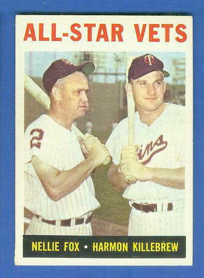 1964 Topps #.81 'All-Star Vets' (Nellie Fox/Harmon Killebrew) Baseball cards value