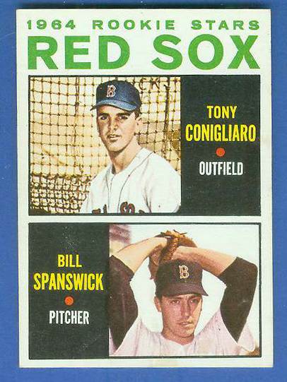 1964 Topps #287 Tony Conigliaro ROOKIE 'VAR:No blue line' [#d] Baseball cards value