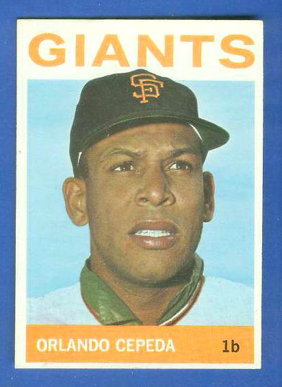 1964 Topps #390 Orlando Cepeda (Giants) Baseball cards value