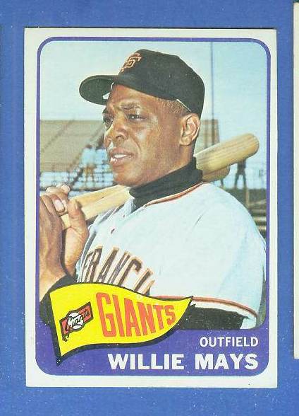 1965 Topps #250 Willie Mays [#b] (Giants) Baseball cards value