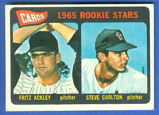 1965 Topps #477 Steve Carlton ROOKIE [#d] (Cardinals, Hall-of-Famer) Baseball cards value