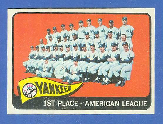 1965 Topps #513 Yankees TEAM card [#a] Baseball cards value