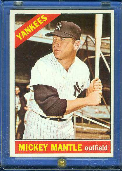 1966 Topps #.50 Mickey Mantle [#a] (Yankees) Baseball cards value