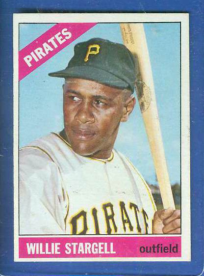 1966 Topps #255 Willie Stargell [#a] (Pirates) Baseball cards value