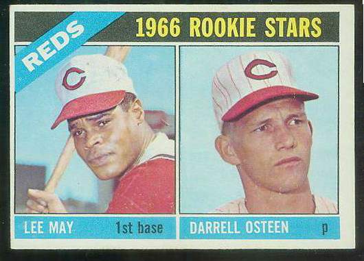 1966 Topps #424 Reds ROOKIES [#b] (Lee May,Darrell Osteen) Baseball cards value