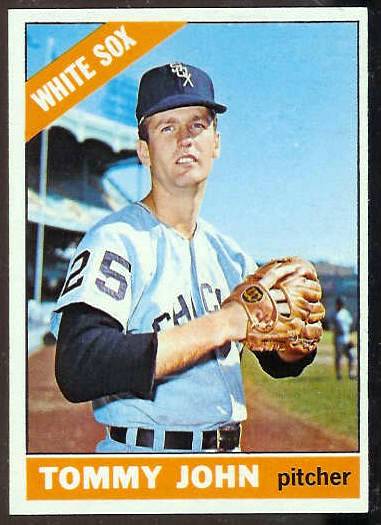 1966 Topps #486 Tommy John TOUGH SEMI-HI# [#b] (White Sox) Baseball cards value