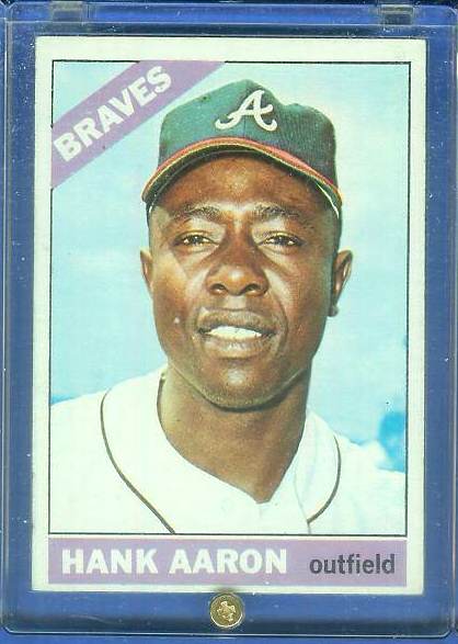 1966 Topps #500 Hank Aaron TOUGH SEMI-HI# (Braves) Baseball cards value