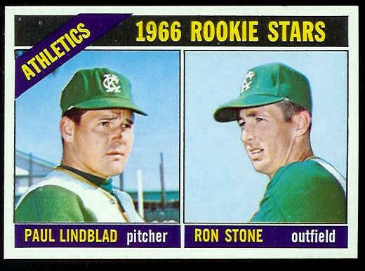 1966 Topps #568 A's ROOKIES [#a] SCARCE SHORT PRINT HI# (Kansas City A's) Baseball cards value