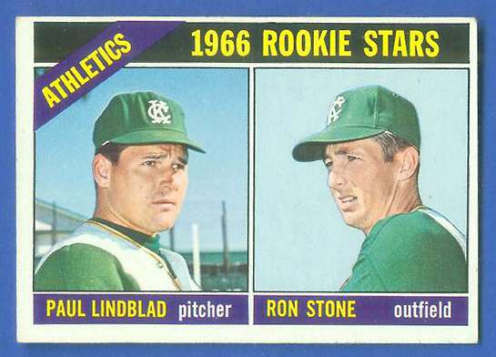 1966 Topps #568 A's ROOKIES [#b] SCARCE SHORT PRINT HI# (Kansas City A's) Baseball cards value