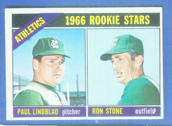 1966 Topps #568 A's ROOKIES [#c] SCARCE SHORT PRINT HI# (Kansas City A's) Baseball cards value